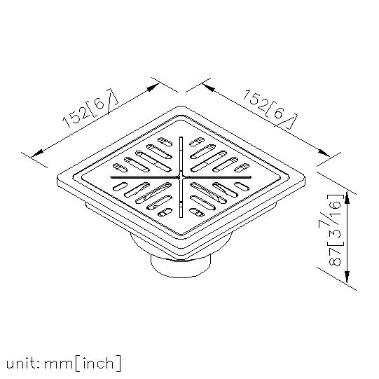 方型水封地漏 thumbnail 2