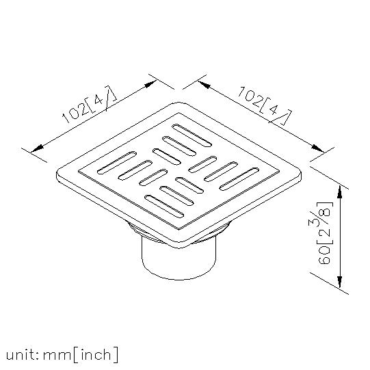 方型自封式地漏 thumbnail 2