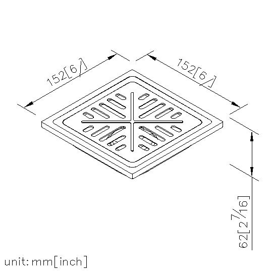 方型自封式地漏 thumbnail 2
