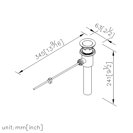 後拉排桿水塞+尾管組150mm thumbnail 2