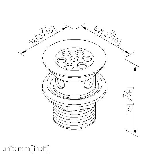 7-Hole Drain & Overflow thumbnail 2