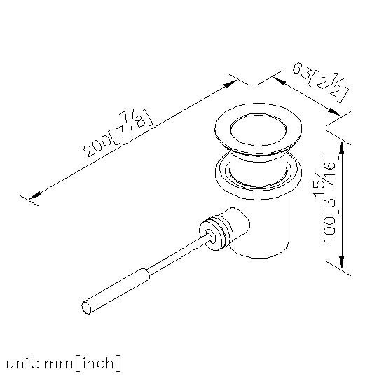 Hand-Drive Pop-Up Drain thumbnail 2