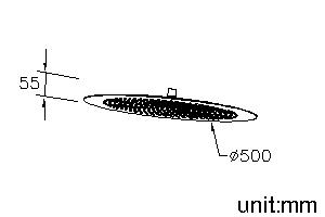 圓型頂噴蓮蓬頭 50cm thumbnail 2