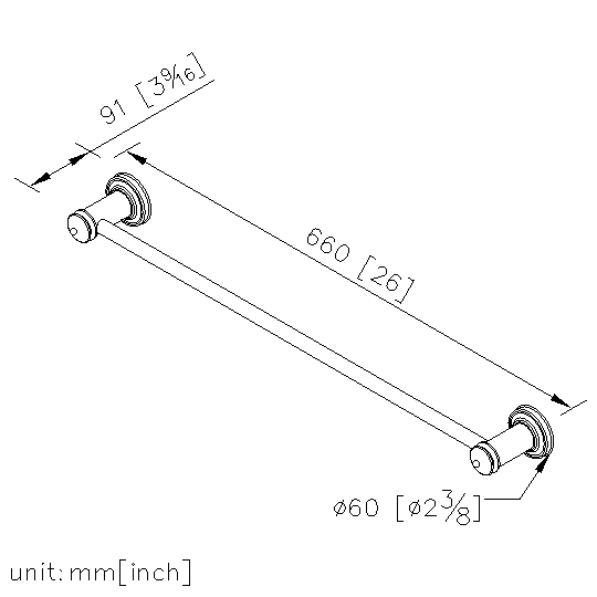 毛巾桿組 600mm thumbnail 2