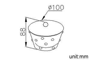 Freestanding Cotton Wool Pot thumbnail 2