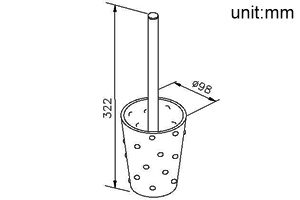 Freestanding Toilet Brush Holder thumbnail 2