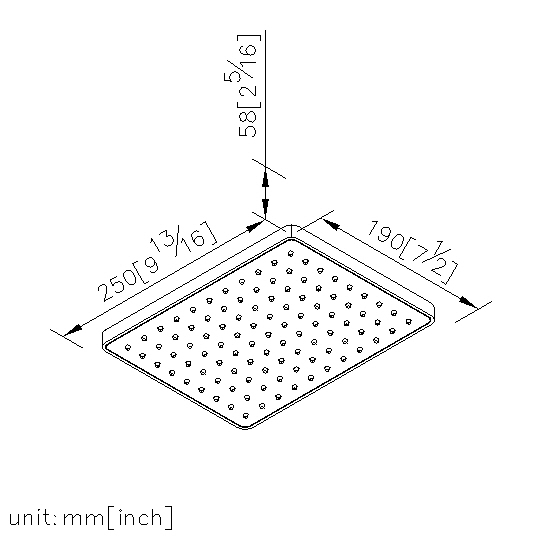 方型頂噴蓮蓬頭(白色) thumbnail 2