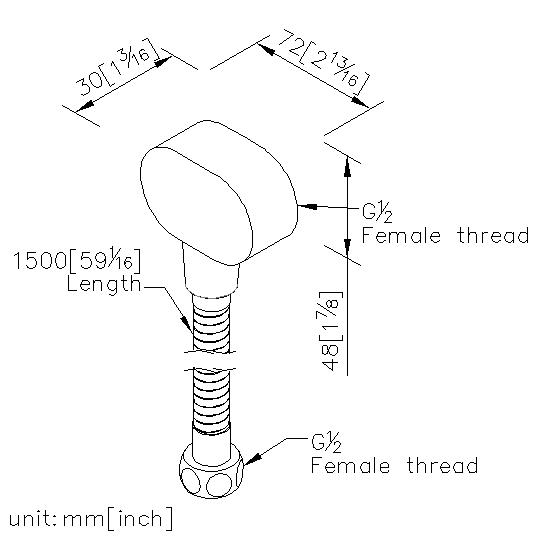 轉接頭+蛇管150cm thumbnail 2
