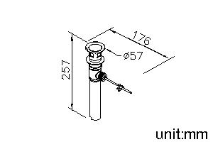 Pop-Up W/Tail Tube & Overflow thumbnail 2