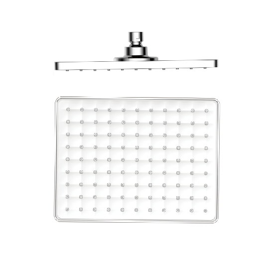 方型頂噴蓮蓬頭(白色)