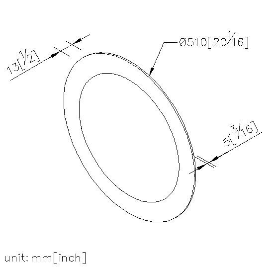 圓形鏡子 510mm thumbnail 2