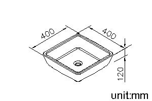 方型陶瓷臉盆 thumbnail 2