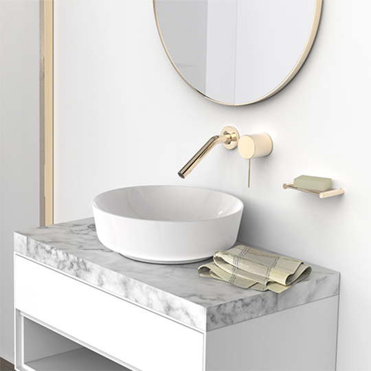 Single-Handle Wall-Mounted Basin Mixer thumbnail 3