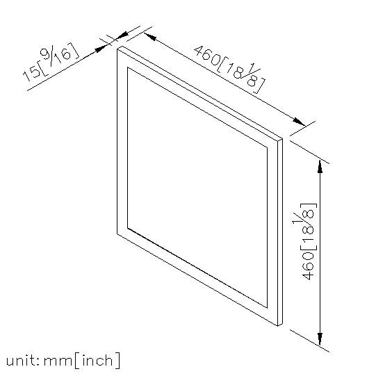 正方形掛鏡 460*460mm thumbnail 2